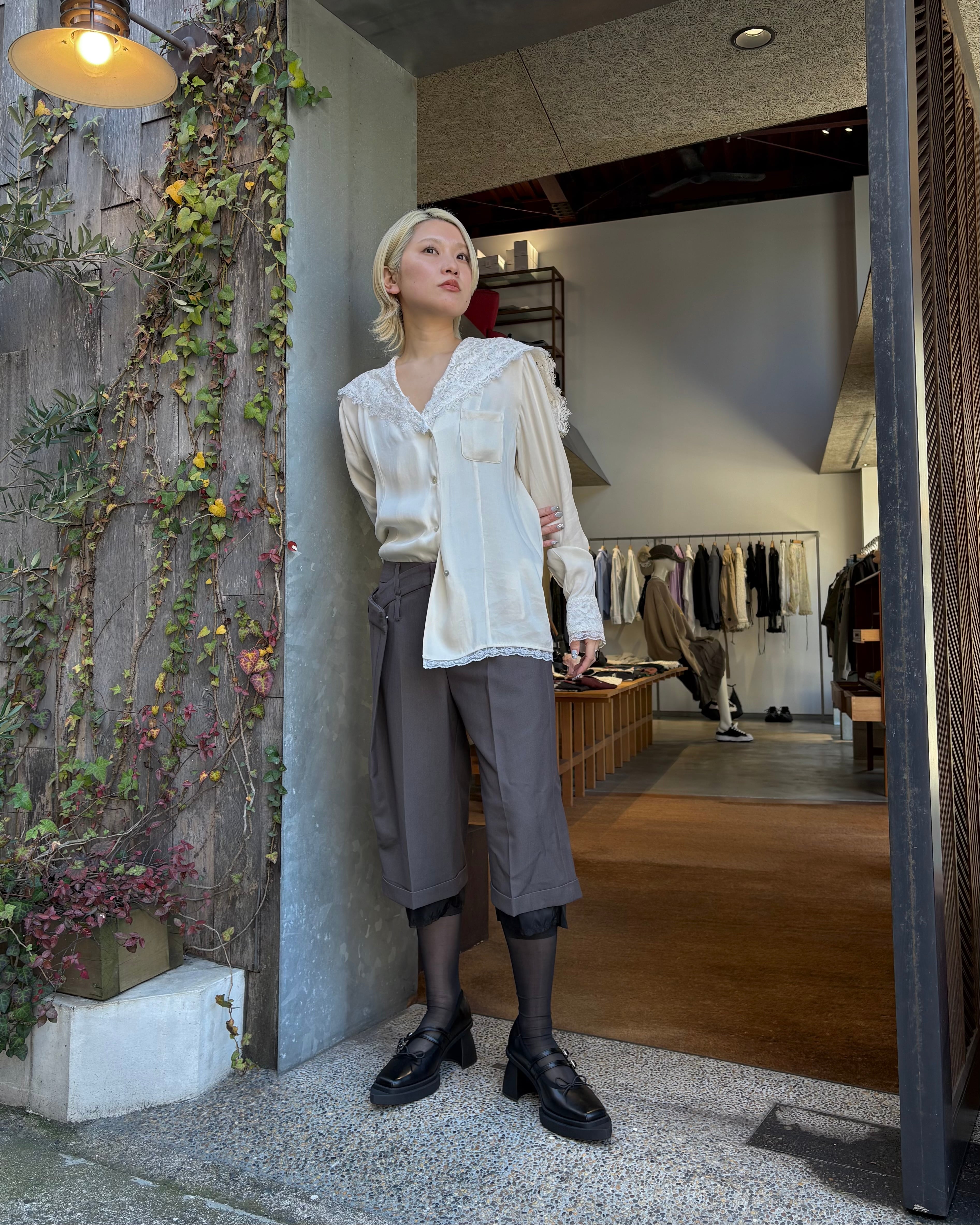 26SS】PRANK PROJECT プランクプロジェクト / Lace Collar Shirt