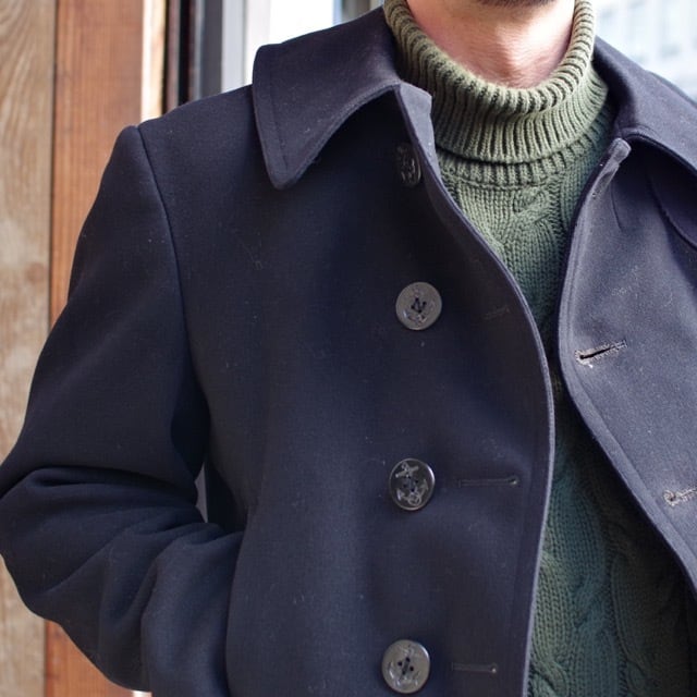 1940s US NAVY PEA COAT / 40年代 USN 10ボタン ピーコート