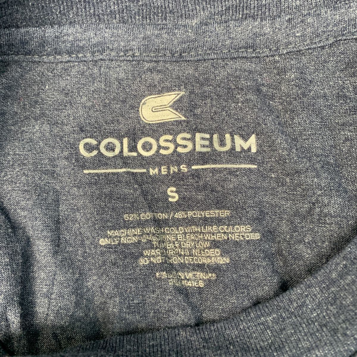 COLOSSEUM 半袖 プリントTシャツ Sサイズ カレッジ ダークネイビー