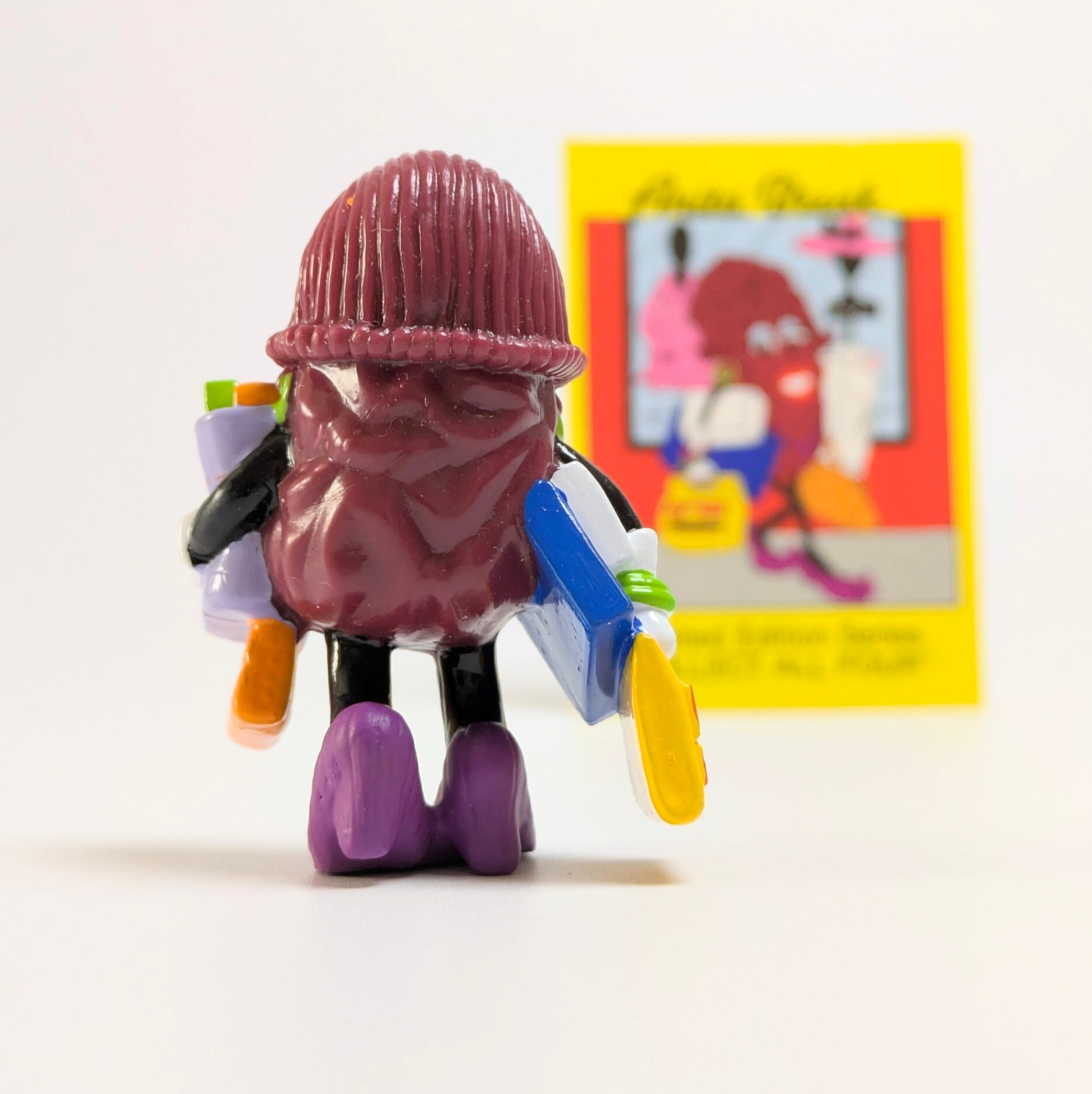 ☆ VINTAGE 1991 ☆ 【California Raisins（カリフォルニアレーズン）】『 Anita Break ( アニータ・ブレイク ) / Hardee's / CARD有り 』 ハーディーズミールトイシリーズ / PVC フィギュア ビンテージトイ 〚アメリカン雑貨 アメトイ〛