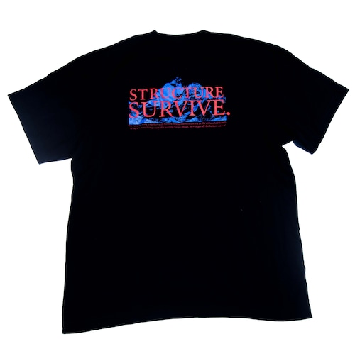 (BLACK-RED/BLUE)"STRUCTURE SURVIVE"Tee
