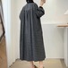 2色／チェック柄シャツワンピース ・12127