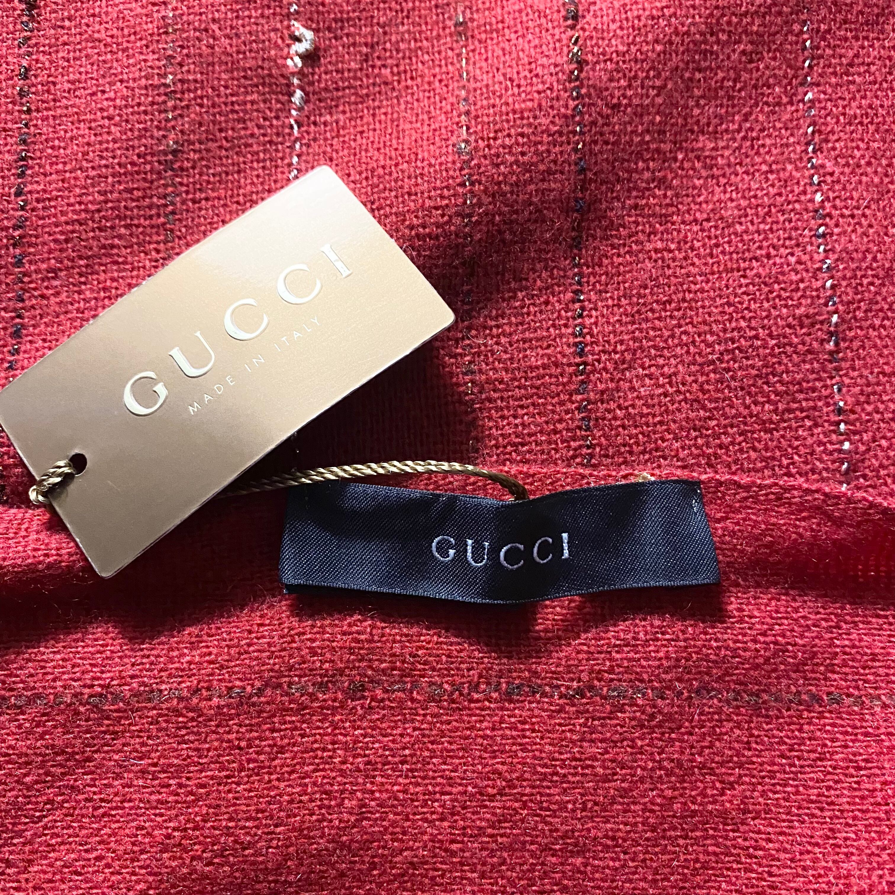 GUCCI by Frida Giannini cashmere brend wool scarf | NOIR ONLINE