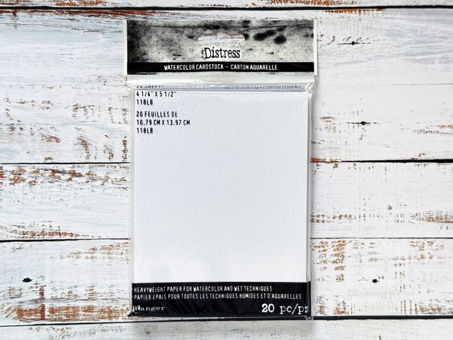 Tim Holtz　水彩紙カードストック20枚入り（4.25×5.5インチ）　Distress Watercolor Cardstock TDA39549【Tim Holtz（ティムホルツ）-Ranger】[TH-139p]