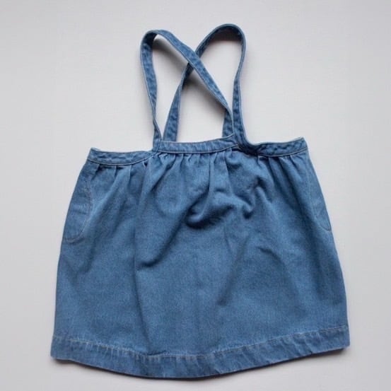 【即納】送料無料/The Simple Folk/The oversized Denim Pinafore