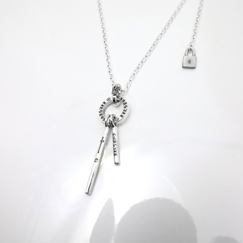 VOID STICK CIRCUIT w/DIAMOND #1 I.D. TAG NECKLACE / ヴォイドスティックサーキット ダイヤモンド #1 I.D. タグ ネックレス