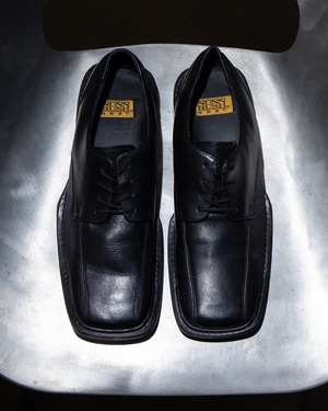 square-toe leather shoes / SIZE:US9 1/2