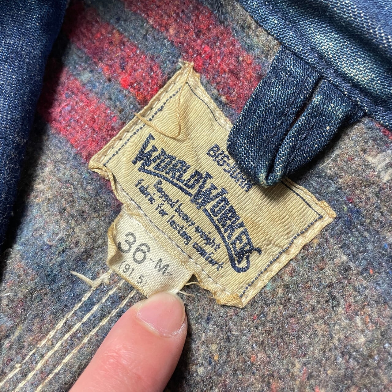 70年代 BIG JOHN WORLD WORKERS ビッグジョン カバーオール メンズM 