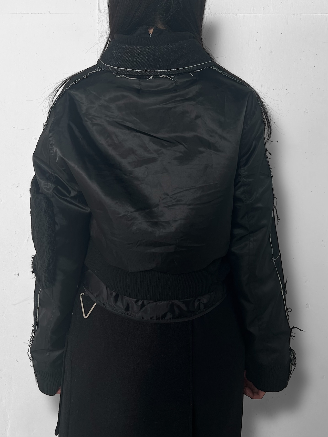 "再構築" Cotton Denim × Nylon MA-1 Docking Jaket - 13