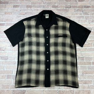 1990s KENNINGTON S/S RAYON SHIRT BLACK SIZE L
