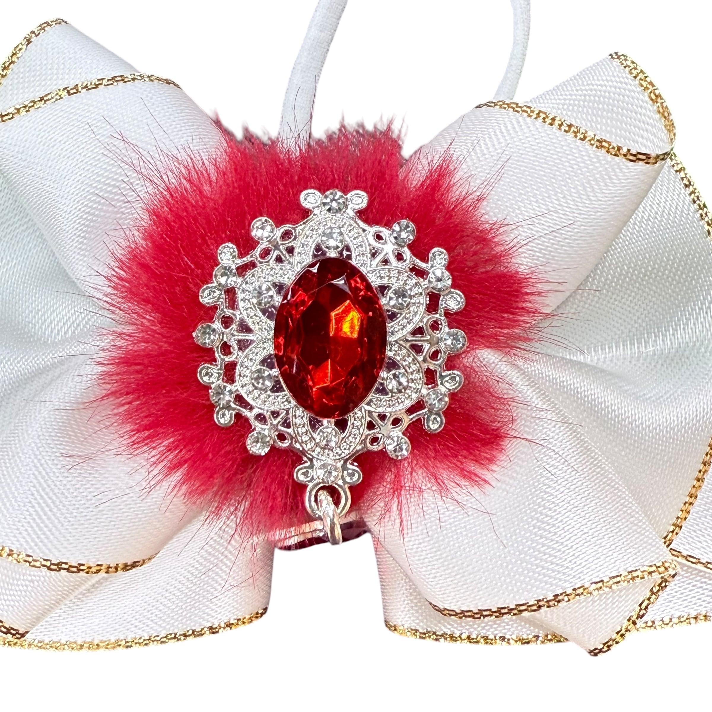 クリスマスチョーカー】大サイズ ホワイト×グリーン 数量限定 犬猫