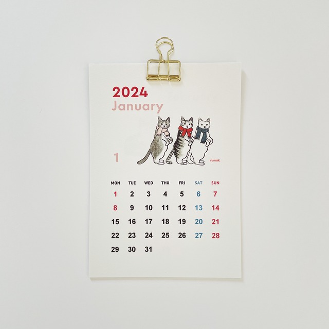 ネコカレンダー 2024