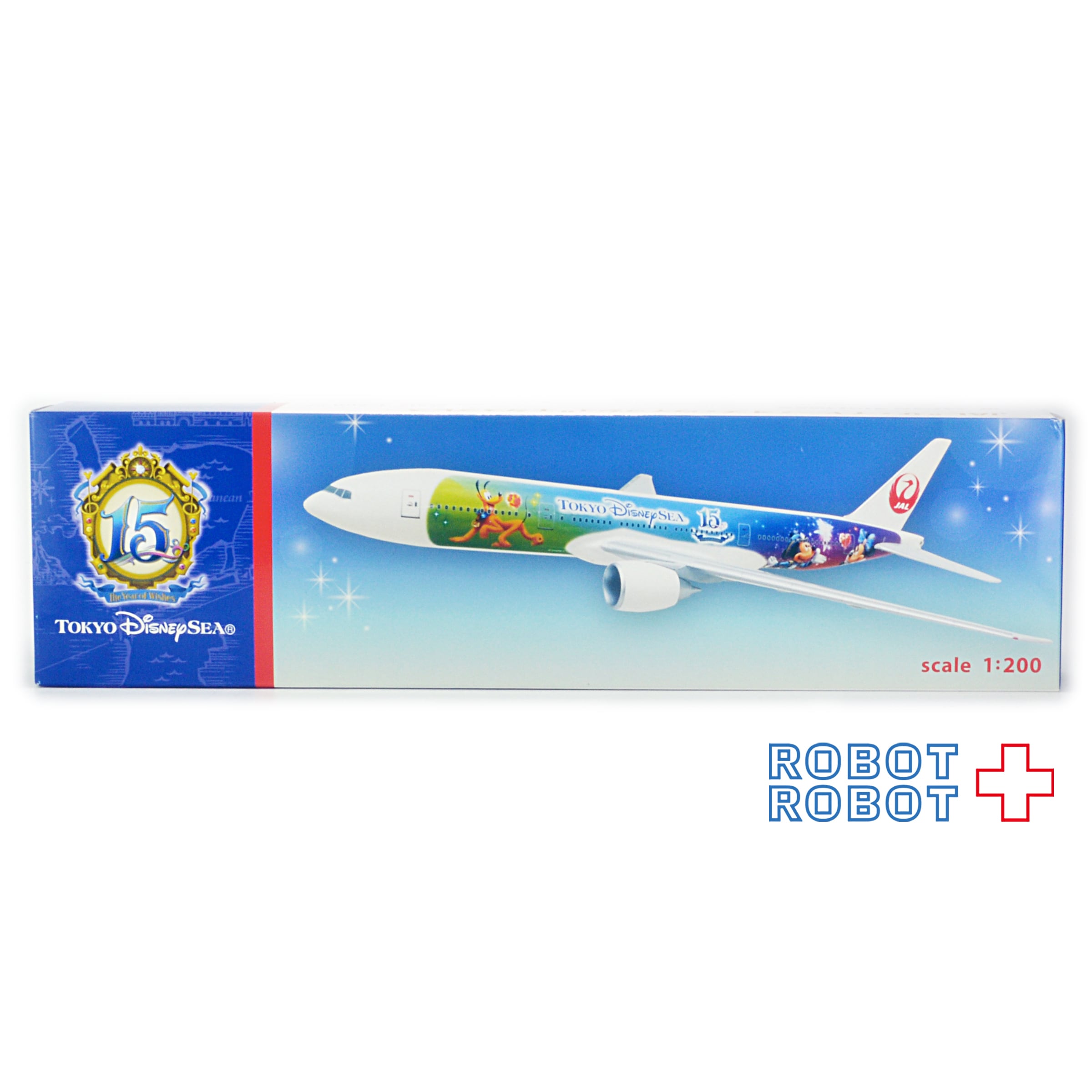 ⭐︎東京ディズニーシー15周年 JAL 飛行機モデル プレーン模型 1:200 TDS 15周年JAL 1/200スケール 飛行機模型 | ROBOTROBOT