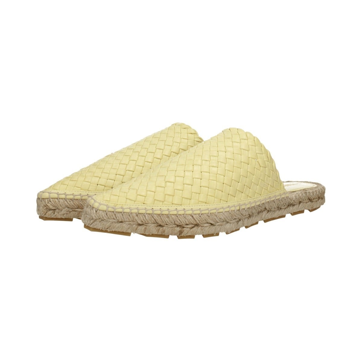 BOTTEGA VENETA ボッテガヴェネタ レディース スライドサンダル レザー イエロー