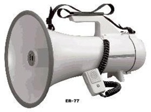 TOA  拡声器 ER-77 トランジスタメガホン大出力ショルダーメガホン　　消耗品電池：別売