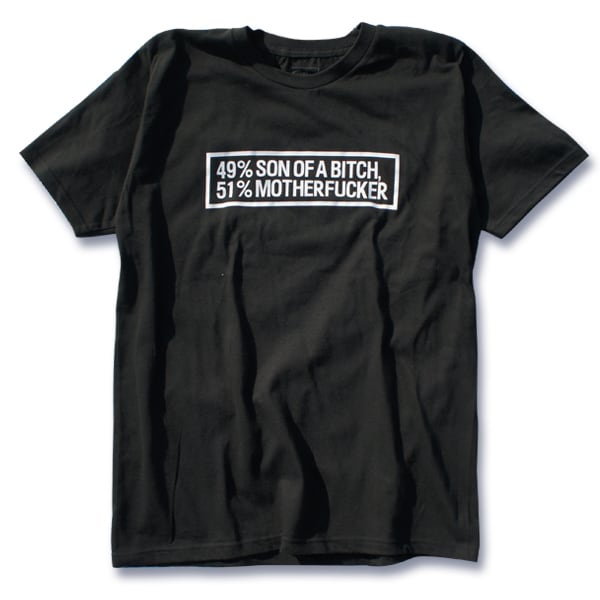 49%SON OF A BITCH 51%MOTHERFUCKER T-shirt | suntee the shop