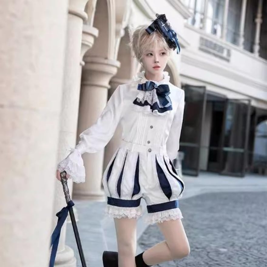 現品限り 即納 ブラックM ハーフパンツ 皇子系 少年装 CastleToo