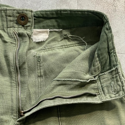 60-70s アメリカ軍 実物 ドーナツボタン OG107 ベイカーパンツ 詳細写真8