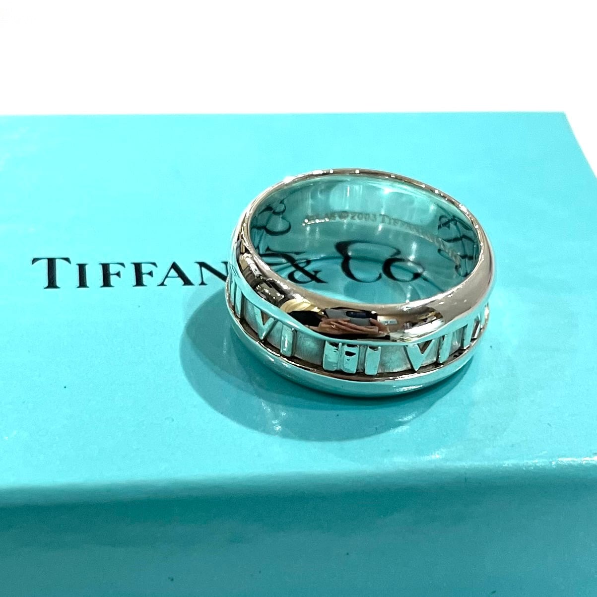 ティファニーシルバーリング TIFFANY ティファニー リング 指輪 アトラス SV925 シルバー 約10.5号