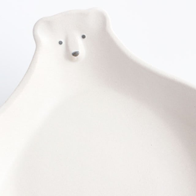 シロクマのお皿 大 陶器 よしざわ窯 | うつわと暮らし｜M's homelife