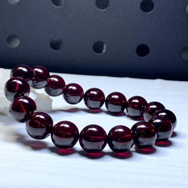 希少！ハイクオリティ♪大玉ロードライトガーネット ブレスレット