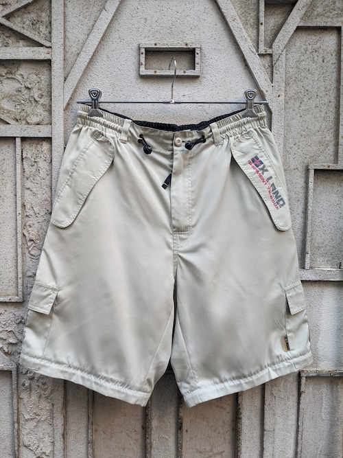 "X LAND" nylon cargo short pants vintage
