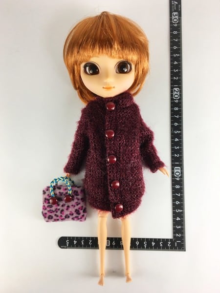 ドール服 1/6 女性用27 ニットコート＆ハンドバッグ STK 15307 - 画像1