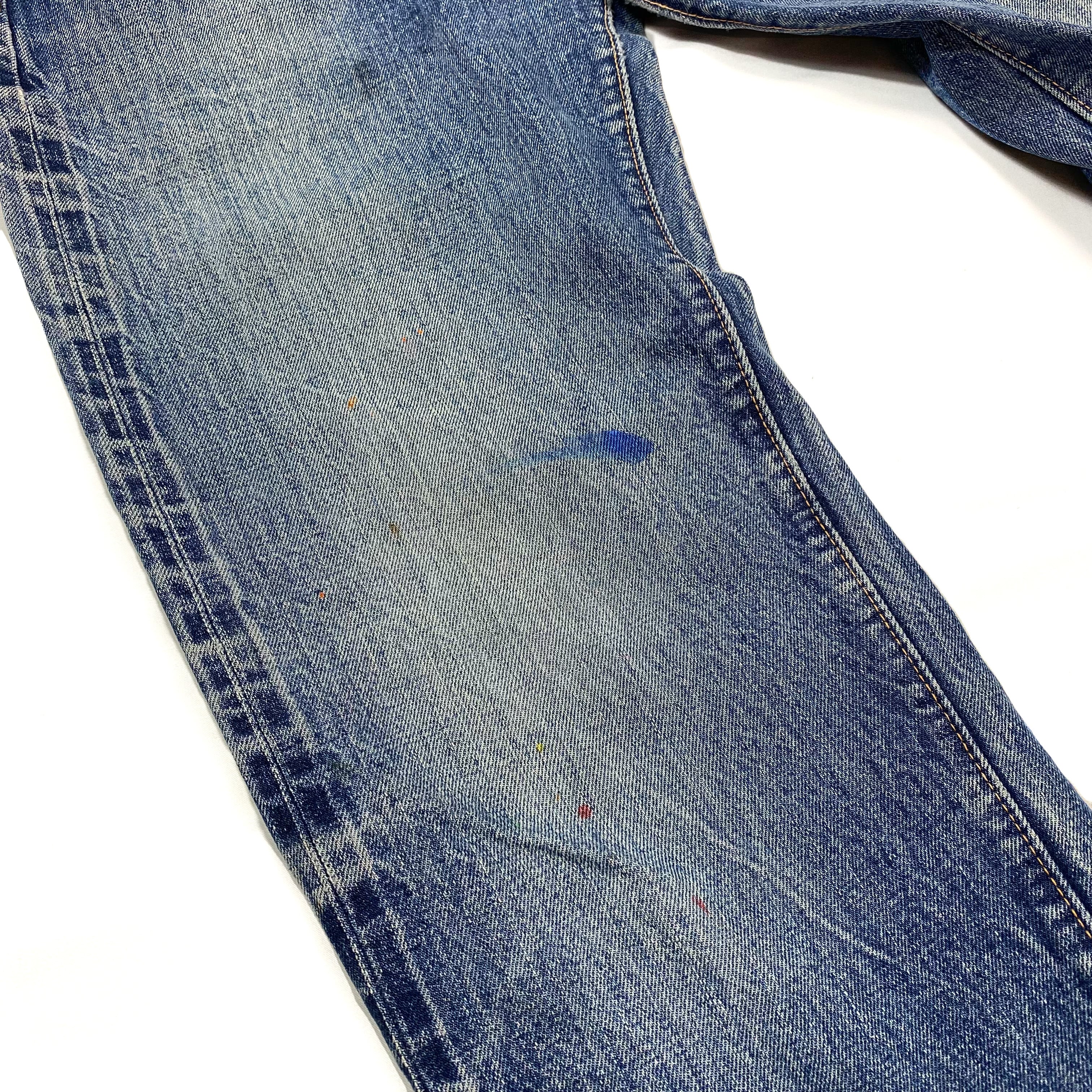 br-brb-003-mjeリーバイス 60s USA製 502-0117 デニムパンツ w28 Levi's ヴィンテージ ボタン裏4  メンズ 【R221023】