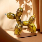 バルーンドッグ 置物 ３カラー 赤 黒金 黄色 オブジェ 樹脂アート