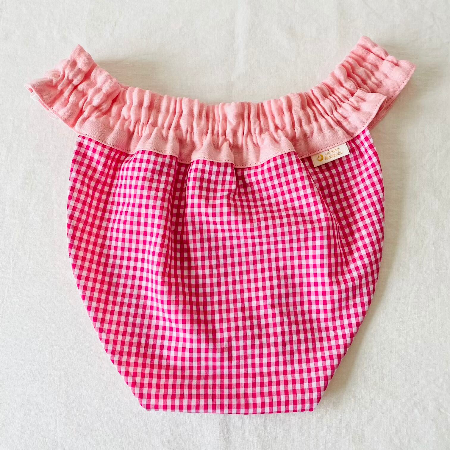 なかぽぽフンティ「Berry pink な check」