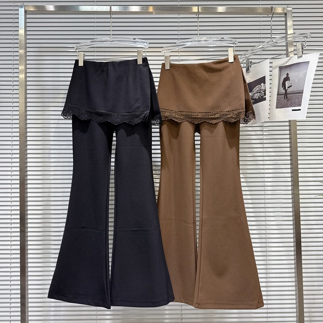 Layered flare pants　B3182