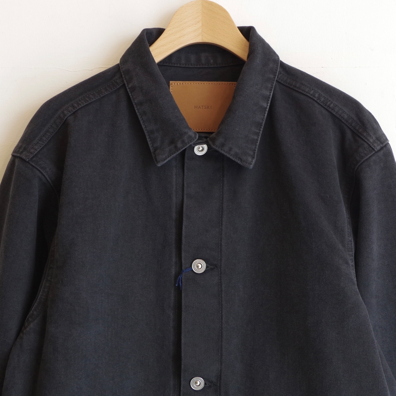 HATSKI Denim07 Box Pocket Denim Jacket Fade Black