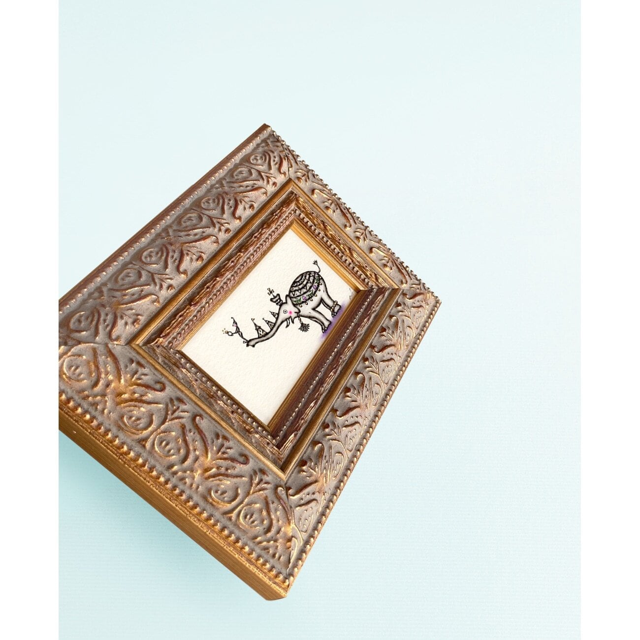 額縁　茶色　423mm/347mm　博多山笠　最終値下げ‼️ 額縁画材販売の彩光舎｜お手持ちの作品にピタリ合う額ぶちを