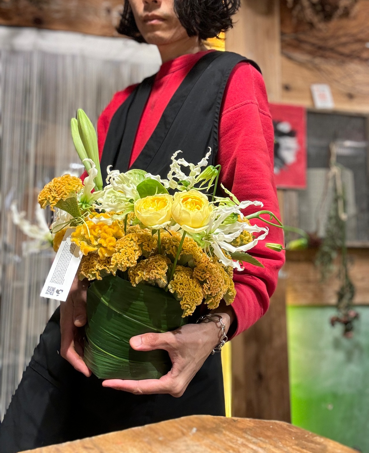 【オプション】葉っぱ巻きの器