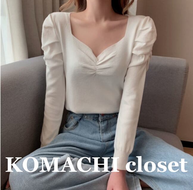 【送料無料】 ハートネックギャザー長袖Tシャツ 白 黒 シャーベットカラー 長袖 パフ クロップド丈 韓国 レディース オルチャン デイリー きれいめ 上品 こなれ感 エレガント 20代 30代 40代 フェミニン 単色 無地 ハート 襟なし タイト フリーサイズ 謝恩会 オフィス 通勤 大人カジュアル オールシーズン ブラック ホワイト レッド ブルー ピンク イエロー お洒落 オシャレ OL 女子会 デート 普段使い 着回し セクシー 大人女子 大人可愛い スクエアネック シック 女性らしい