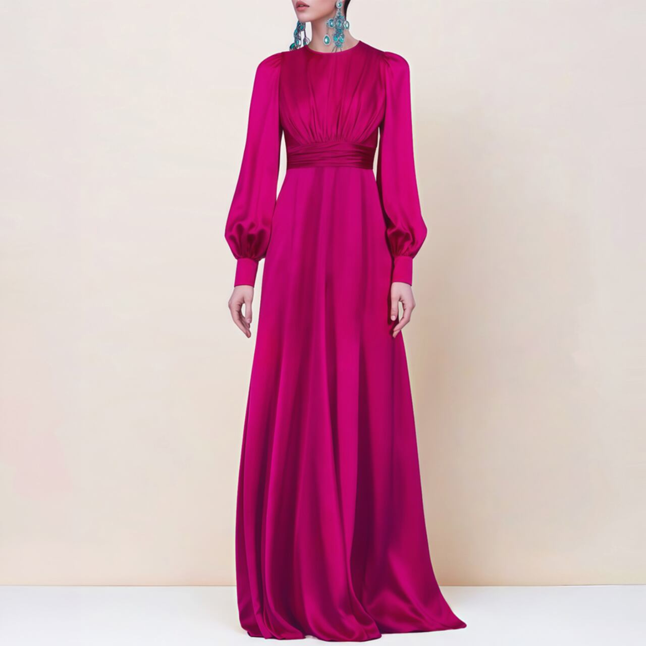 Balloon Sleeve Dress 00090