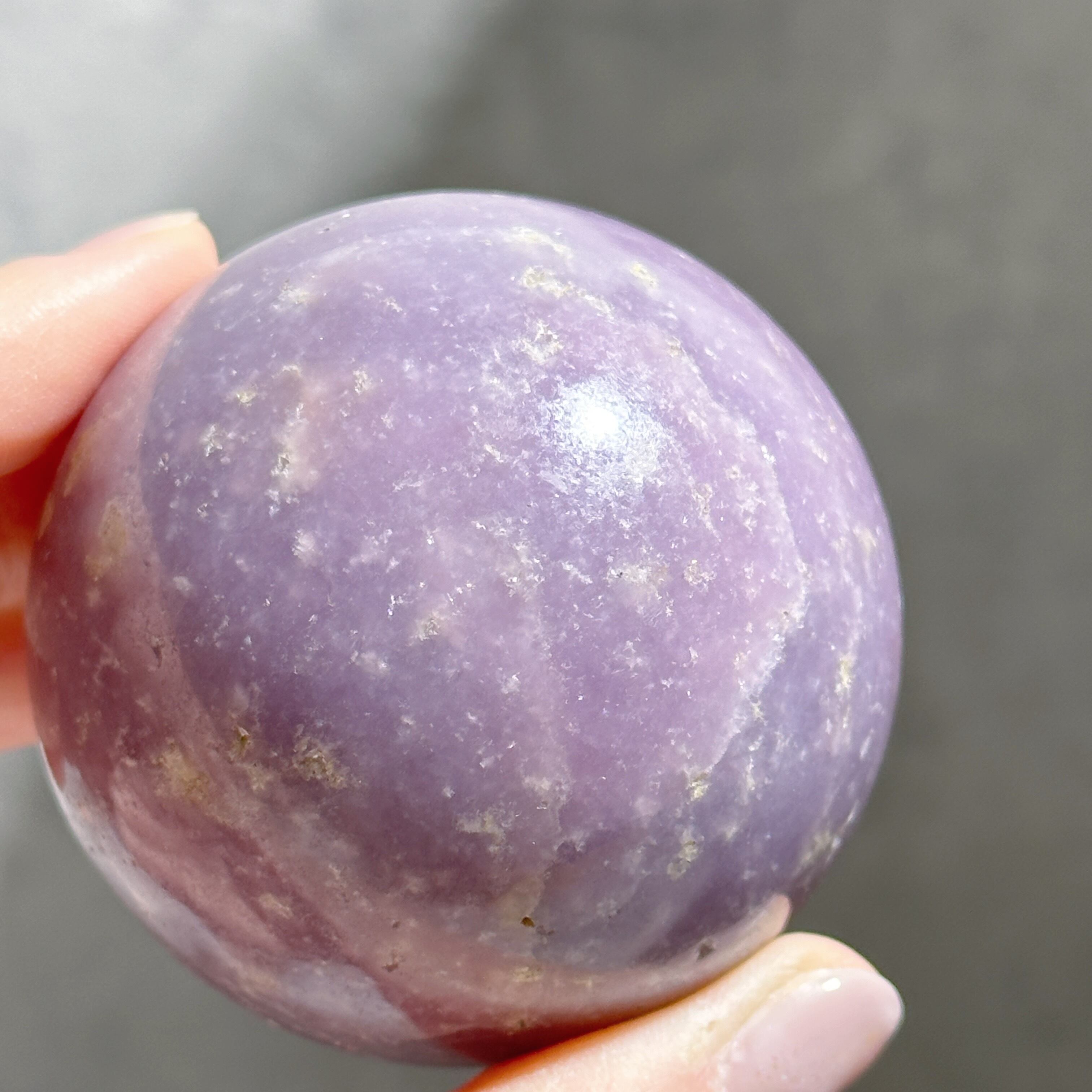 【匿名発送】72ミリ レピドライトスフィア レピドライト スフィア12◇Lepidolite◇天然石・鉱物・パワーストーン