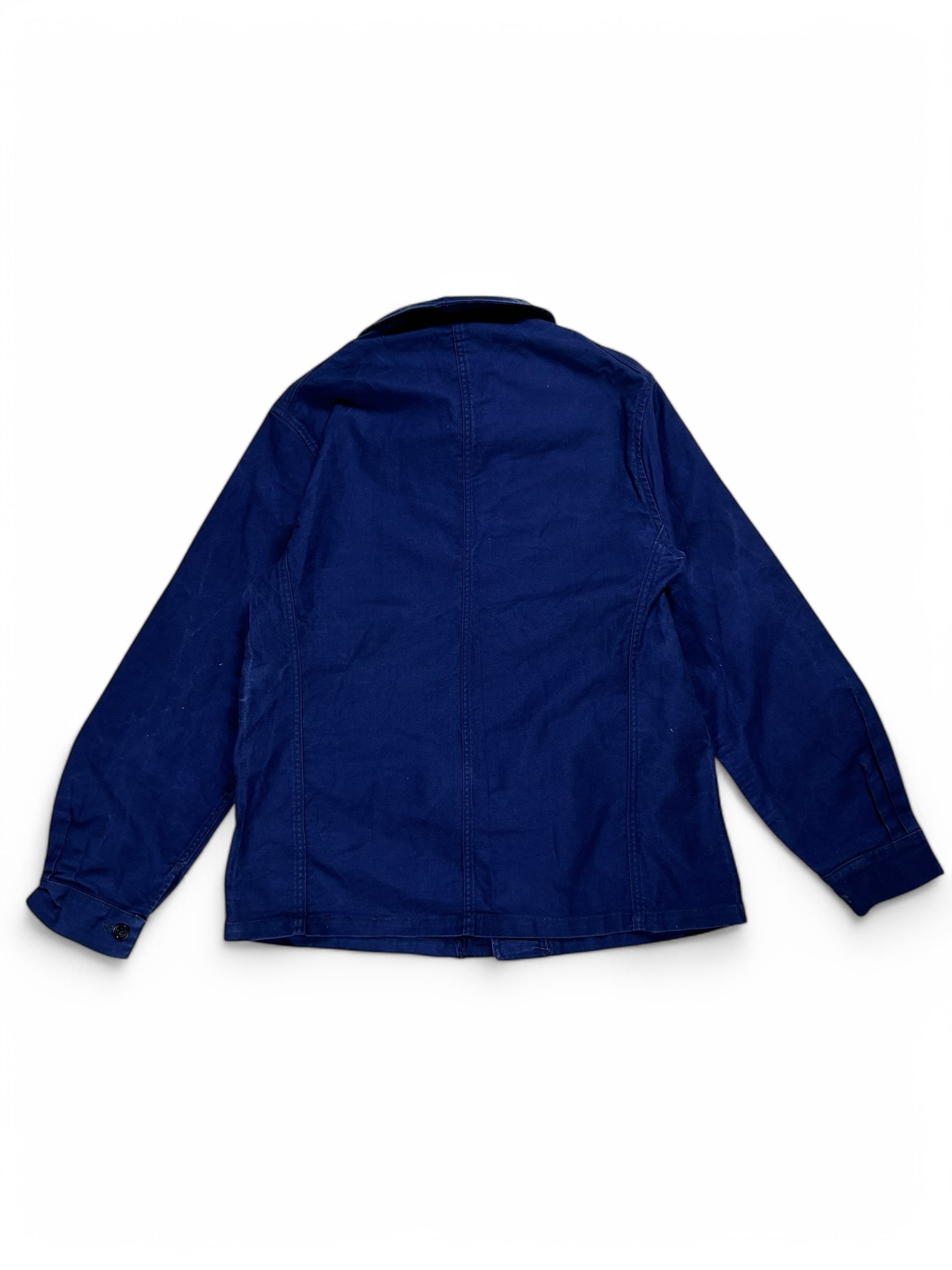 40s French Workwear Blue Cotton Twill Jacket | wardrobe