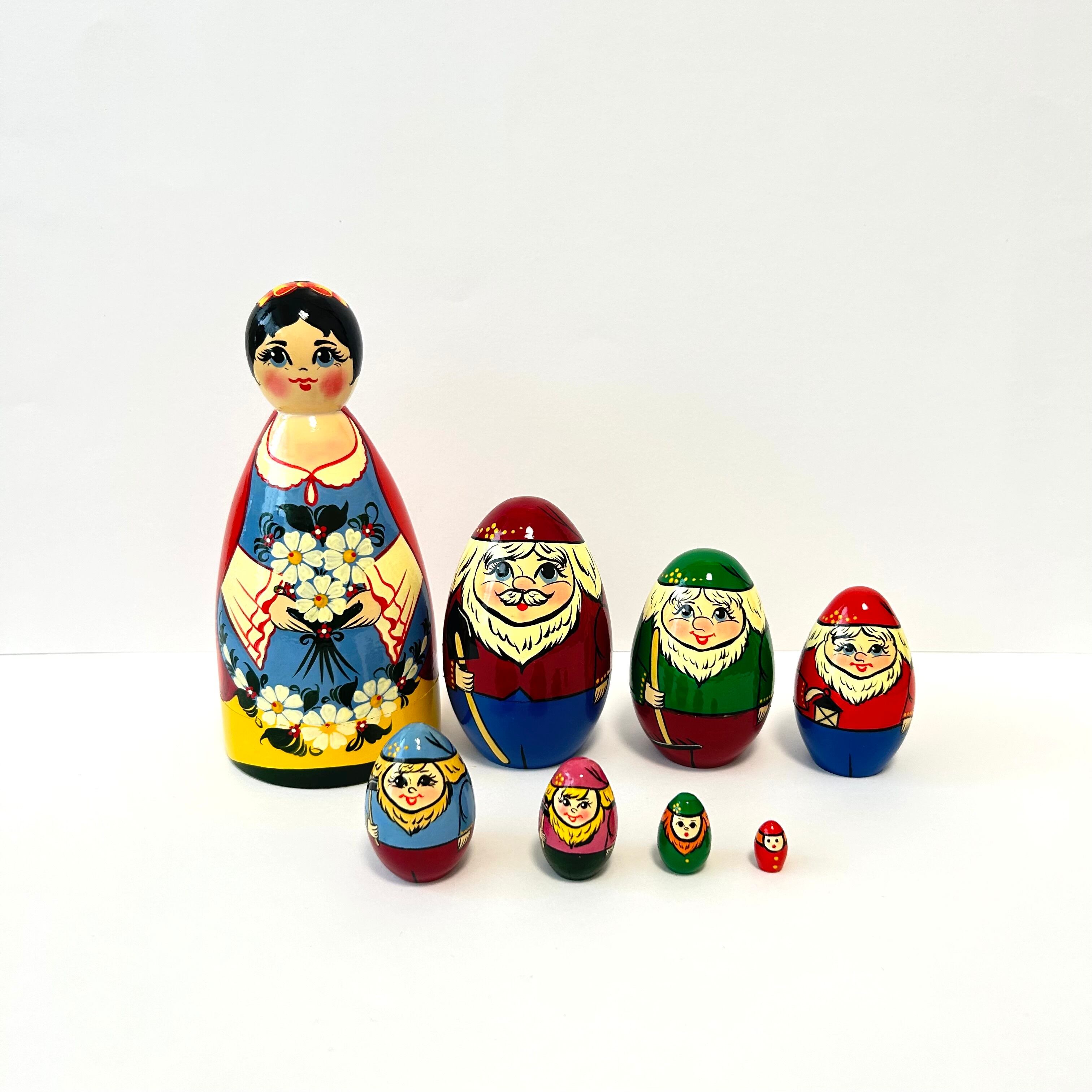 白雪姫と7人の小人 17cm 8ピース ノリンスク マスコット