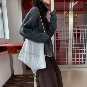 high neck knit cardigan J00059