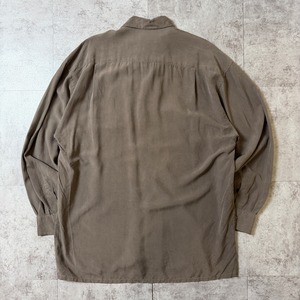 00's〜 ROEVELLE Silk Open-Collar Shirt 00年代 シルク オープンカラーシャツ 開襟 ジャージ ヴィンテージ ビンテージ  TT2026-0040