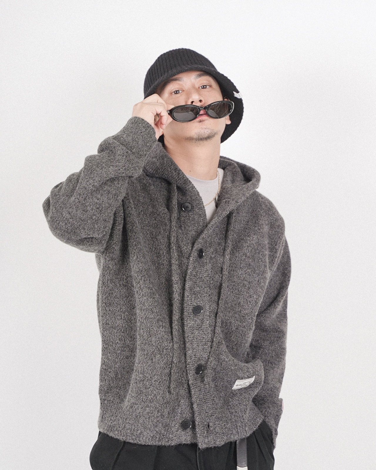 【#Re:room】Re:ICON WOOL KNIT BAGUETTE HAT［REH165］