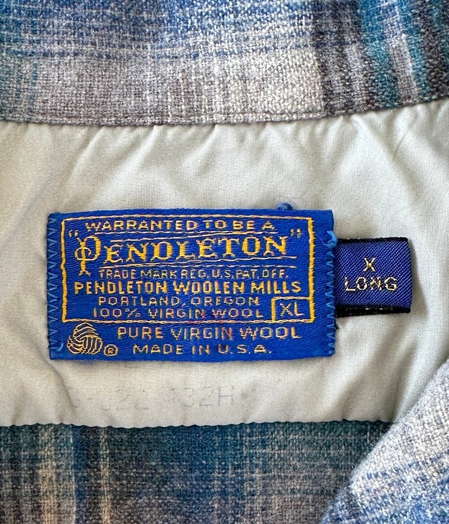 -Pendleton- Vintage 70s XL Board Shirt made in USA