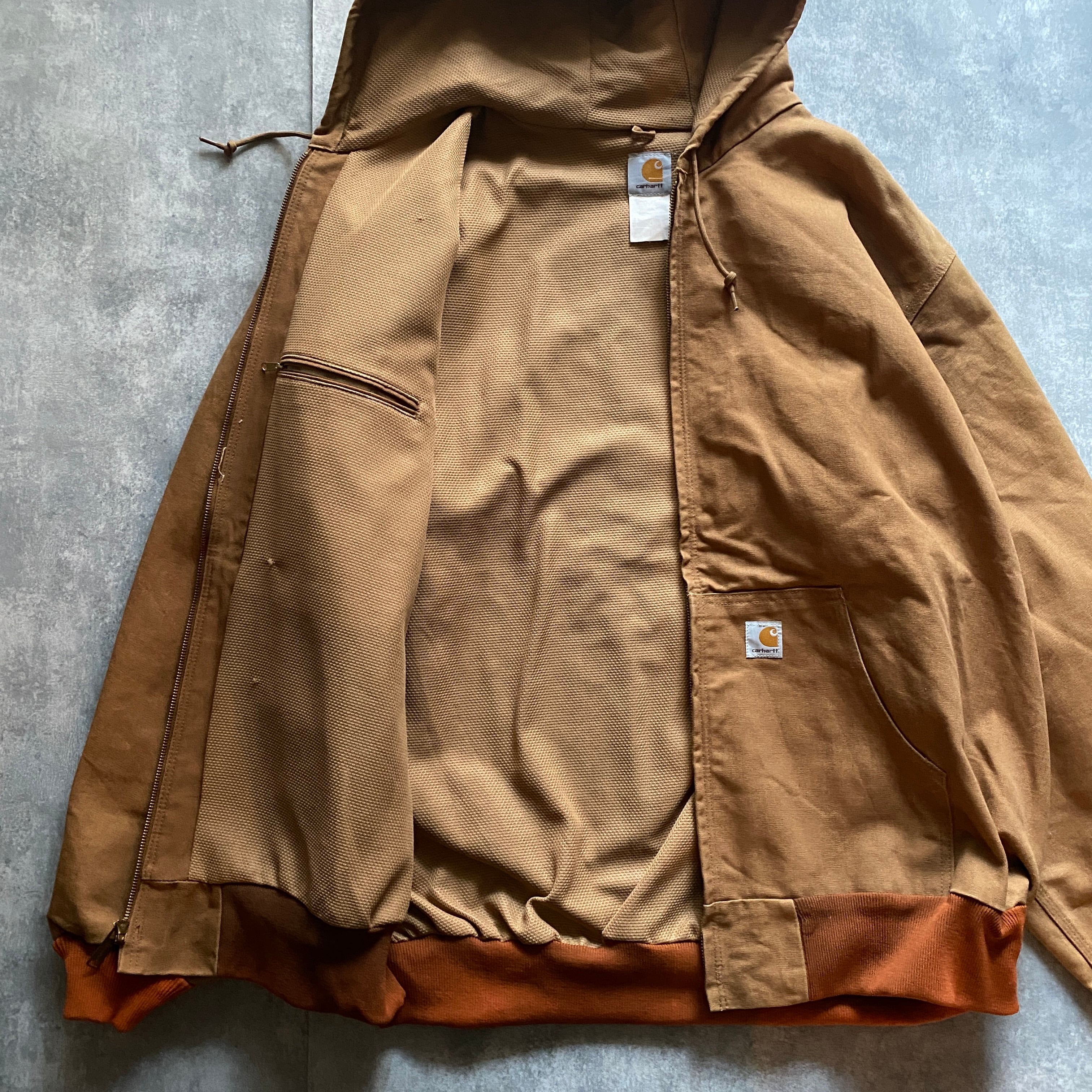 【3XLサイズ】90's　carhartt　カーハート　ブラウン　ダックジャケット