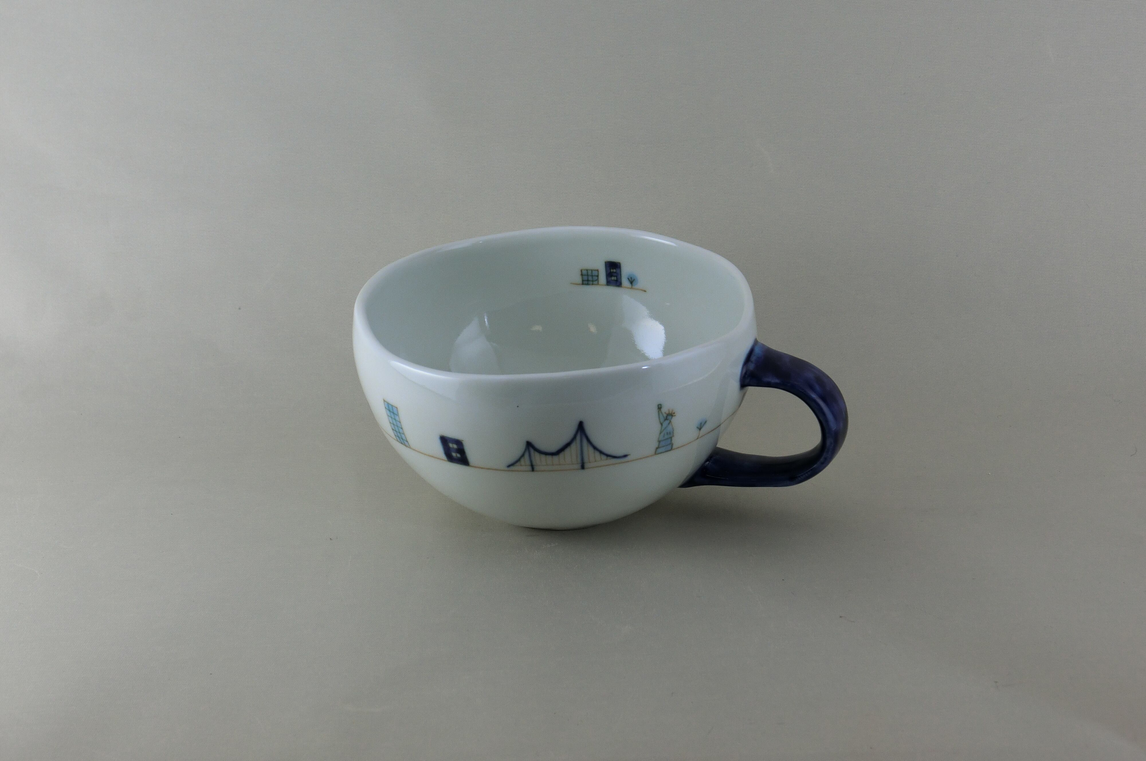 アメリカンスープマグ（青）