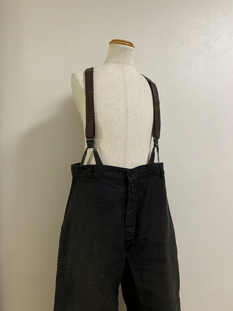 1950's Euro Moleskin Suspender Work Pants