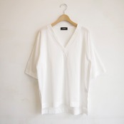 SINME  VネックTシャツ オフ