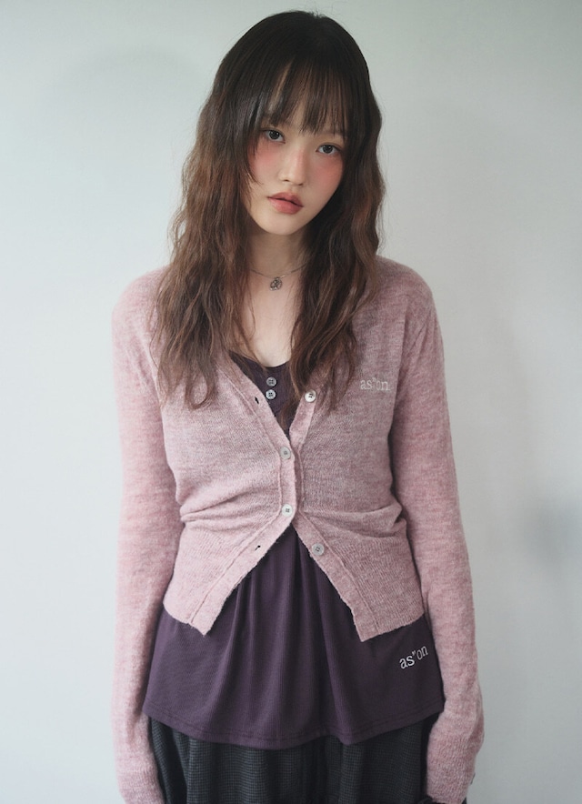 [as”on] BERLIN CARDIGAN / PINK 正規品 韓国ブランド 韓国通販 韓国代行 韓国ファッション as on ason エズオン アズオン