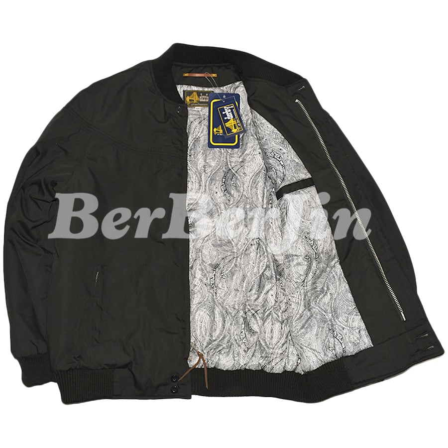 Derby Jacket ダービージャケット 黒 金ペイズリー M