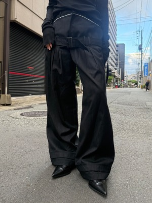 【26AW | WOMEN】MUKCYEN ムッシャン /  ボトムス　/ double waist trousers M269PT00